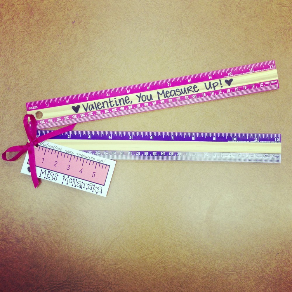 Valentine's Day Measure Up Tag