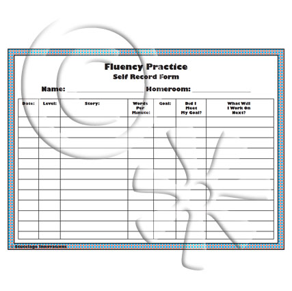 Fluency - Self Record Form