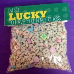 St. Patrick's Day: I’m So Lucky To Have You in My Class Sandwich bag labels