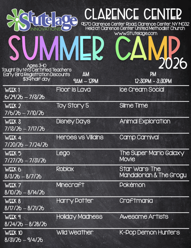 Stutelage Clarence Center Summer Camp 2026