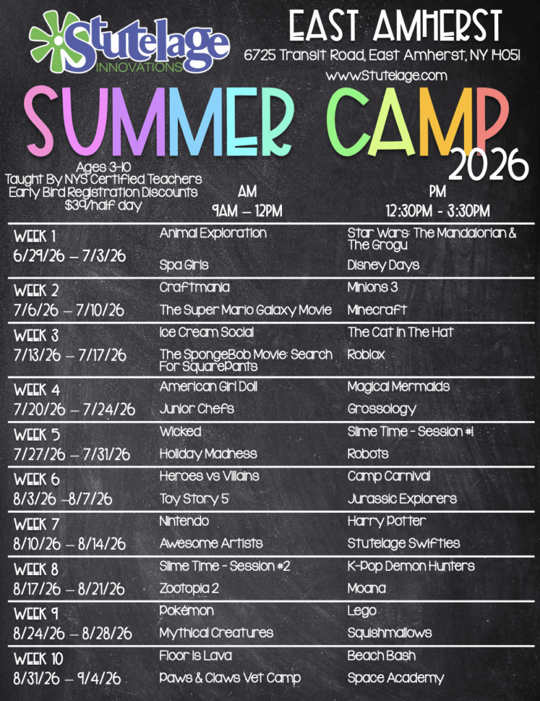 Stutelage East Amherst Summer Camp 2026