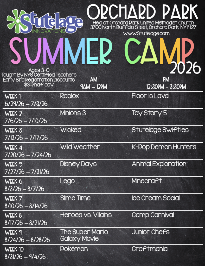Stutelage Orchard Park Summer Camp 2026